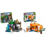 LEGO 21189 Minecraft The Skeleton Dungeon Set, Construction Toy for Kids with Caves & 21178 Minecraft The Fox Lodge House, Animal Toys,Birthday Gifts for Boys and Girls age 8 plus Years Old