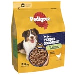 Pedigree Dry Dog Food Tender Goodness with Chicken, 2.6kg (Pack of 3)