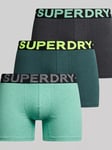 Superdry Organic Cotton Blend Boxers, Pack of 3