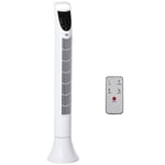 Tower Cooling Fan 3 Speed 3 Mode Timer Oscillation Remote Control White