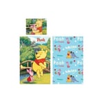 WINNIE L'Ourson DISNEY Parure de lit 90x140 cm Coton NEUF