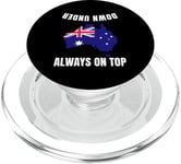 Down Under porte toujours une carte amusante de l'Australie PopSockets PopGrip pour MagSafe