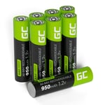 Green Cell 8x AAA HR03 950mAh Ladattavat Paristot Pitkäkestoinen Teh