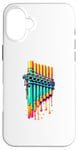 iPhone 16 Plus Dripping Paint Pan Flute Instrument Pan Flautist Flutist Case