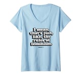 Womens Mean Girls Rules Of Feminism Gretchen Quote V-Neck T-Shirt