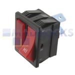 Hi-Lo Momentary Red Switch Assembly Compatible with Numatic Henry HVR200A