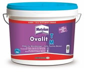 COLLE RENFORCEE TEXTILES MURAUX TOILE DE VERRE OVALIT M BLANC 10KG METYLAN