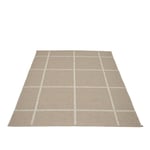 Pappelina - Ada Dark Linen/Stone Metallic 180 x 260 cm - Plastmattor - Beige