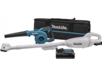 MAKITA 12V blåsmaskin UB100D + dammsugare CL108FD 1x2.0Ah påse CLX245SAX1