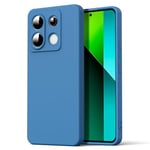 Byvuwiay Coque pour Xiaomi Redmi Note 13 Pro 5G / Poco X6 5G, Ultra Mince Premium Housse Souple en Silicone Liquide, Coque de Protection pour Xiaomi Redmi Note 13 Pro 5G / Poco X6 5G - Bleu