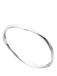 Nina B Slim 4-Sided Bangle, Silver