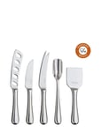 Robert Welch Radford Bright Gourmet Cheese Knife Set, 5 Piece Silver