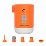 Max Pump 2 Pro Bärbar Mini Luftpump Camping Utrustning Elektrisk Uppblåsare Usb Laddning Belysning För Utomhus Orange