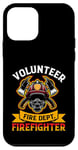 Coque pour iPhone 12 mini Emblème de pompier Brave Hero Fire Dept