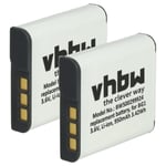 2x Battery for Sony handheld camcorder HDR-GW55VE 950mAh