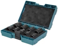 Makita E-16564 9 Piece Impact Black Socket Set