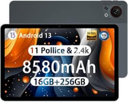 T30S Tablette 11 Pouces Écran 2.4K¿16Gb+256Gb/1To Tablette Tactile Android 13,8580Mah Tablette Gaming 4G Lte Double Sim,13Mp Tablett Pc 5G Wifi/Widevine L1/Tuv/Hi-Res Quad Speakers-Gris