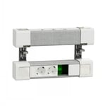 SCHNEIDER ELECTRIC UNICA SYSTEM+ PÖYT.YKS. 4XSCHUKO+USB A/C+RJ45 VARAUS, VALK/HARM (INS44404)