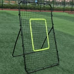 ALIMOTA Soccer Goal Net Rebound Professional Galvanized Steel Pipe Rebound Soccer Baseball Goal Mesh Portable Football Goal Soccer Net Football Cage Net Soccer Kickback Target, Black