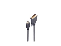 Shiverpeaks Basic-S Hdmi - Dvi-D 18+1-Kabel, Lengde: 5,0 M 19-Pins Hdmi-Plugg Til 18+1 Dvi-D-Plugg, Gullbelagt Kontakt (Bs77485-Re)