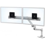 Ergotron LX Desk Dual Direct Arm -monitorarm för två skärmar, vit