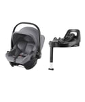 Britax Baby-Safe Core babyskydd med Vario 5Z bas - Frost Grey