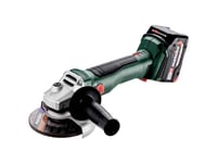 Metabo W 18 L Bl 9-125, 10000 Rpm, 12,5 Cm, Batteri, 4 Ah, 1,5 Kg, Børsteløs Motor