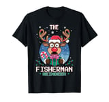 The Fisherman Reindeer Christmas Matching Family T-Shirt