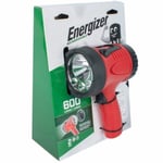 Energizer Rechargeable Spot Lampe Torche 600 Lumens 165255 2 Modes Rouge