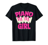 Music Lover Keyboard Pianist Funny Piano Girl Musician Gifts T-Shirt