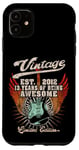 Coque pour iPhone 11 13ème anniversaire 13 ans guitariste amateur de guitare né 2012