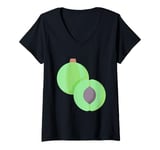 Womens Really Like Amla Fruit Indian Gooseberry V-Neck T-Shirt