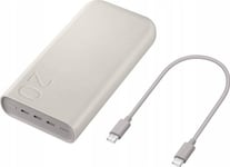 Samsung - Strømbank - 20000 Mah - 25 Watt - Fast Charge - Beige