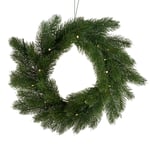 12" Faux Pre-Lit Christmas Wreath