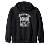 I'm Not Just Her Mom I'm Also Her Number One Fan Softball Zip Hoodie