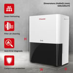 12L/Day Dehumidifier Inventor Fresh, Silent, Continuous Drainage, 24Hr Timer,