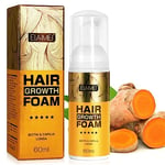 Hair Growth Foam Hair Regrowth Spray, Hair Regrowth Treatment for Men & Women, Hair Growth Serum, Anti Hair Loss, Repair Hair Follicles, Hair Loss Treatment for Bald Spots & Thinning Hair, 60ml