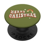 Années 70 Groovy Merry Christmas Funky Vintage Noël Rainbow 1960 PopSockets PopGrip Adhésif