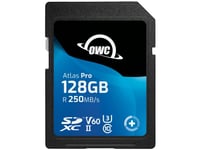 Owc Atlas Pro, 128 Gb, Sdxc, Uhs-Ii, 250 Mb/S, 130 Mb/S, V60