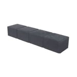 Bordure pavé droite béton noir 50 x 11,5 cm