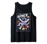 Vintage The Space Astronaut Planets Stars - Funny Astronaut Tank Top