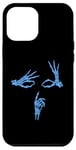 iPhone 12 Pro Max Blue Skeleton Hands Shh Say Less Blue Color Graphic Case