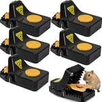 6pcs Grande Piege a Souris, HASA zone Piege a Rat Réutilisables, Tapetteà Souris pour Cuisine, Entrepôt,Jardin,Bureaux