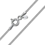 Amberta® Bijoux - Collier - Chaîne Argent 925/1000 - Maille Gourmette - Largeur 1.3 mm - Longueur 40 45 50 55 60 70 cm (45cm)