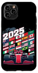 Coque pour iPhone 11 Pro Formula Racing Circuit Programme 2025 Racing Day Amateur