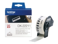 Brother DK-22211 - Hvid - Rulle (2,9 cm x 15,2 m) etiketter - för Brother QL-1050, 1060, 500, 550, 560, 570, 580, 600, 650, 700, 710, 720, 820