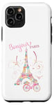 iPhone 11 Pro Bonjour Paris Eiffel Tower The Sign Of Love France Parisian Case