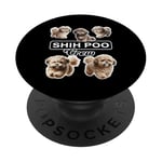 L'équipage de Shih Poo PopSockets PopGrip Adhésif