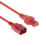 MicroConnect Red power cable C14F to C15M 