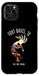 Coque pour iPhone 11 Pro Fort Davis Texas USA Motif Kokopelli dansant